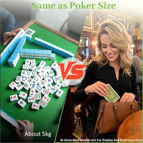 2026 American Mahjong Cards 166 Pcs – Large Print Set with 4 Instructions Included & 2 Dice, Complete American Mahjong Card Game Kit for Travel, Seniors & Beginners