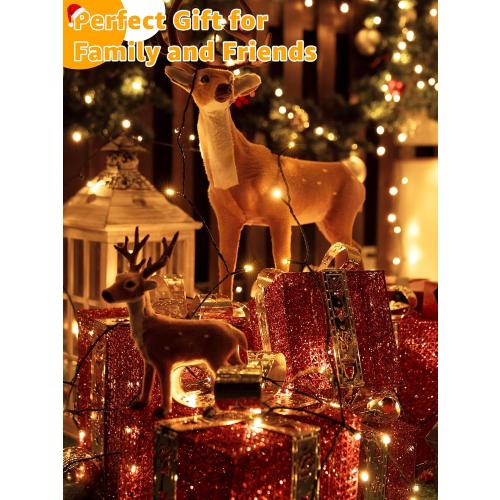 500 LED 164 FT Christmas Lights, Waterproof Outdoor String Lights with Remote and Timer, Christmas Tree Lights with 8 Modes Dimmable, Fairy Lights for Holiday Decor (Warm White)