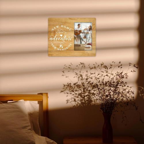 Wooden 4x6 Picture Frame, Rustic Style, Wall Mount & Table Top, New Home Essentials. (030)