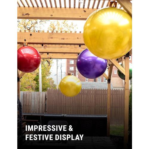 Inflatable Oversized Ornaments Jumbo Christmas Balls 15 18 25 or 30 inches Holiday Decorations Indoor Outdoor