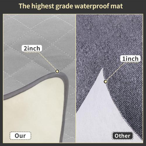 CoolShields Washable Puppy Dog Pee Pad, 48 X65 Extra Large, Waterproof Whelping Training Pet Mat for Playpen, Crate, Potty, Floor, Bed, Sofa and Trunk, Reusable Pee Pads for Dogs, Cats, Bunny