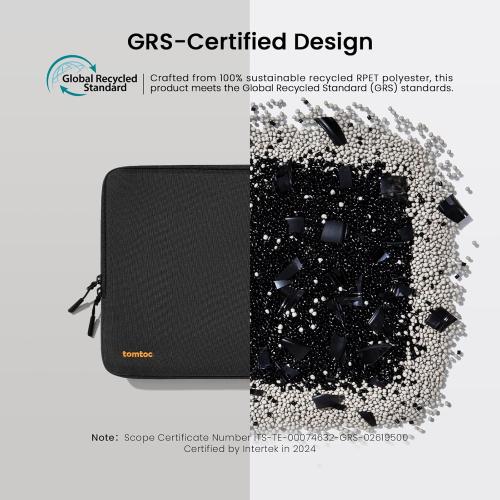 tomtoc 360 Protective Laptop Sleeve for 14-inch MacBook Pro M4/M3/M2/M1 Pro/Max A3112 A3401 A3185 A2992 A2918 A2779 2024-2021, Water-Resistant Case Bag with Accessory Pocket for 13.8 Surface Laptop 7