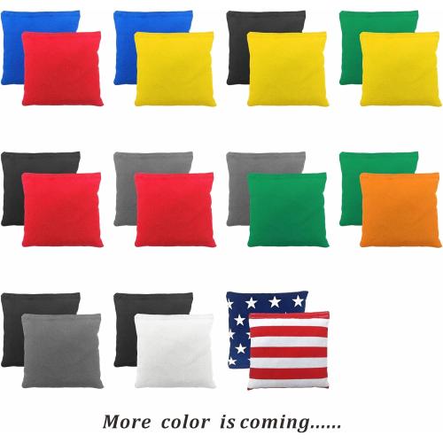 8 Pack of Yellow and Blue Cornhole Bags Set of 8 Regulation Professional Corn Hole Bean Bags Weather Resistant for Tossing Adults Yard Game