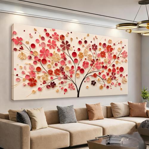 Canvas Art Wall Decor Modern Botanical Wall Art Pictures For Bedroom Large Abstract Wall Art Colorful Tree Of Life Wall Art Artwork for Walls Canvas Prints Living Room Home Aesthetic Wall Decor 29 X 58