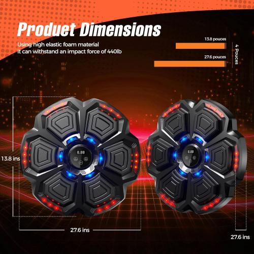 2026 Professional - Grade Music Boxing Machine: 9 Intelligent Training Modes, Ultra - Stable Bluetooth Connectivity, and Two Ergonomic Fist Gloves for an Immersive Fitness Experience