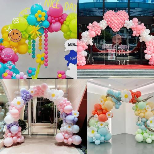 Balloon Arch Kit Frame, 10FT Wide & 9FT Height Adjustable Balloon Arch Stand for Floor with Base for Party Garland Graduation Wedding Birthday Baby Shower Theme Party Decorations (Black)