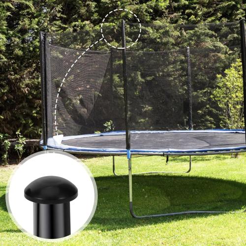 2 pack...Milisten Replacement Trampoline Pole Caps 8-Pack 1.96 Inch Plastic Tube Covers for Trampoline Safety Net Poles Durable Rod Protectors for Enclosure Nets