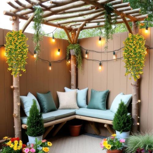 4 Pcs Artificial Hanging Flowers for Outdoors Spring Summer Yellow Faux Silk Daisy Flowers UV Resistant Realistic Fake Hanging Plants for Outside Home Indoor Planter Porch Garden Yard Decor