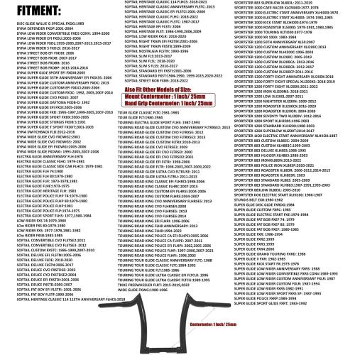 16 Rise Chrome Ape Hanger Handlebar Fit for Harley Sportster 883 1200 XL Softail FLST FXST Dyna, Road King Handlebars 1994-2023, Road Glide Handle Bar 1998-2013, 1.25” Fat 1 Clamp Meathook Bar