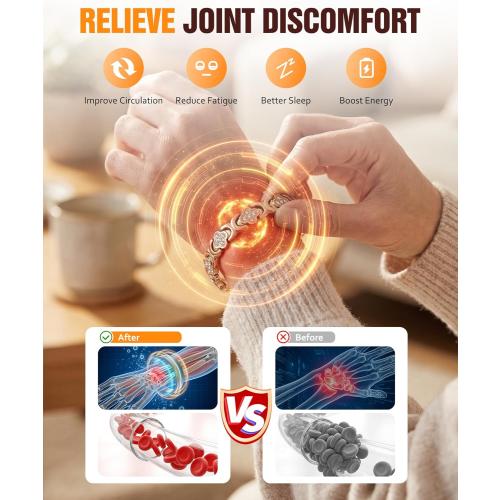 Jecanori Pure Copper Bracelets for Women Pain Relief, Healing Magnetic Bracelet with 3500 Gauss Effective Magnets