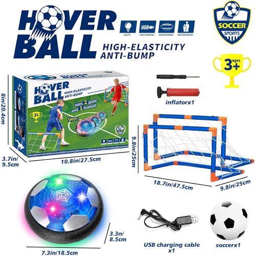 Foneso 2 in 1 Hover Soccer Ball Set for 3 4 5 6  Year Old Boy Birthday Gift