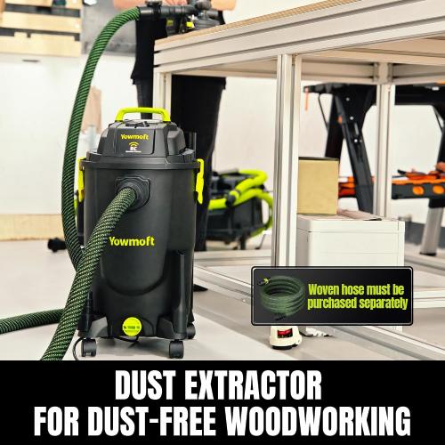 8 Gallon Dust Extractor Shop Vacuum with Remote Control | CVL30-RC, Remote Control, 5.5 Peak HP, HEPA Filter, Dust Bag, Wet Dry Vacuum Cleaner, Woodworking, Garage & Workshop‼️missing pieces‼️
