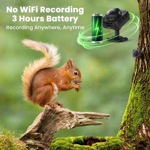 Hidden Camera, Nanny Cam Wireless, 2K Mini Security Camera WiFi/No WiFi Use, Free Cloud & SD Storage, Nanny/Pet/Baby Monitor with Magnetic Mount - 2025 Upgraded