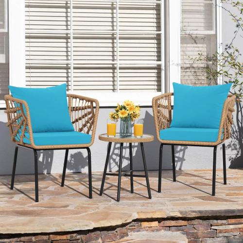 22x22 Teal 2 Pack Outdoor Cushions for Patio Furniture, Waterproof Outdoor Chair Cushion w/Fade-Resistant, Removable & Machine-Washable Cover, 22x22 Inch, Deep Seat Sofa/Couch Pad Replacement – Set of 2, Teal