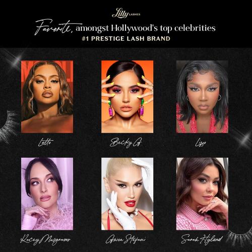 Lilly Lashes 3D Self Adhesive Eyelashes, No Lash Glue Needed, Body Heat Activated Press on Lashes, Reusable Self Adhesive Eyelashes Up to 5x, Easy to Apply & Remove (GoGetter)