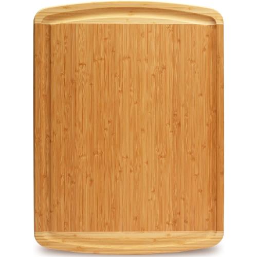 3pc Bamboo Cutting Board Set and XXL Bamboo Cutting Board by Greener Chef
