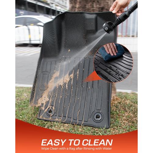 Car Floor Mats for Toyota Corolla: 2009-2013 Cargo Liner, All Weather Car Mats Trunk Accessories Custom Fit for Corolla 2009 2010 2011 2012 2013, TPE Rubber Carpet for Corolla 10th Gen Tech Black 4PCS