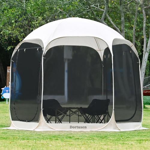 Portable Screen House Tent with Mosquito Net - Instant Pop-Up Gazebo Canopy for Camping, Backyard, Patio & Deck - UV Protection Outdoor Shelter (10'X10'X8.2')