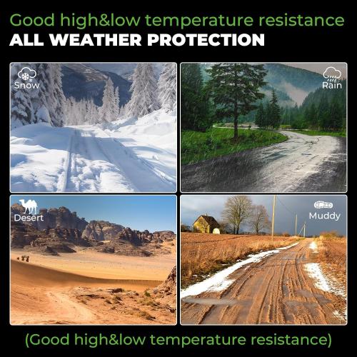 Floor Mats & Cargo Liner Set for 2016-2023 Dodge Challenger AWD(Not for RWD) All Weather Protection TPE Anti-Slip Automotive Full Set Custom Trunk Mat Dodge Challenger RWD Floor Mats Accessories