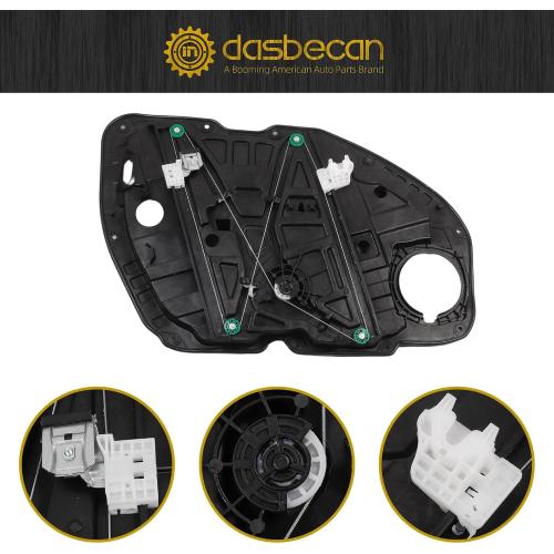 Dasbecan Front Right Passenger Side Power Window Regulator with Panel Compatible with Kia Optima K5 2016-2021 Replaces 82481-D4000 82481-D5000 Without Motor