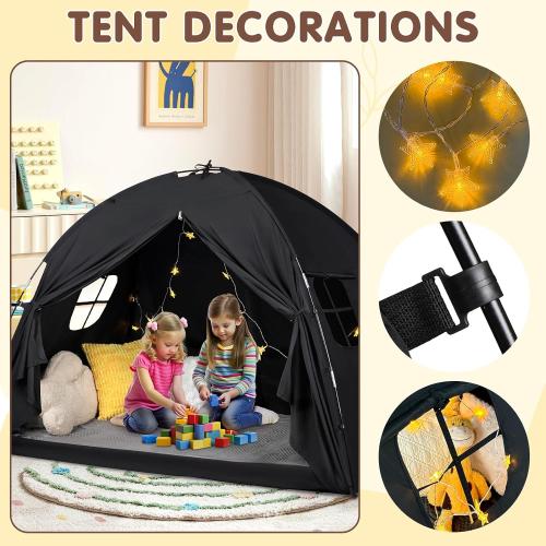 Bed Tent Twin and Full for Kids, Canopy Privacy Sleep Tent Indoor Bunk