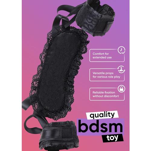 Black Set Lace Sleep Mask