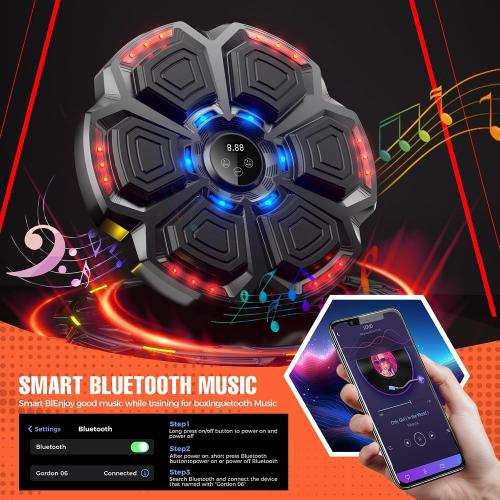 2026 Professional - Grade Music Boxing Machine: 9 Intelligent Training Modes, Ultra - Stable Bluetooth Connectivity, and Two Ergonomic Fist Gloves for an Immersive Fitness Experience