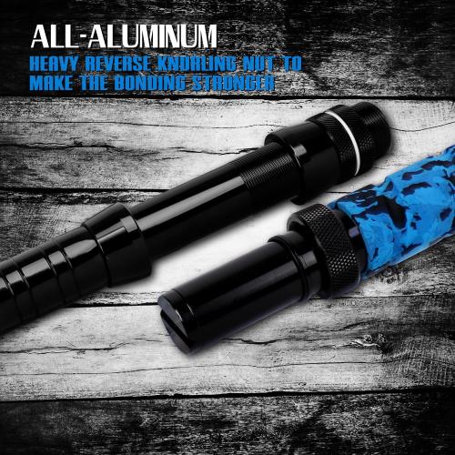 Fiblink Saltwater Fishing Rod 1Piece/2Piece Offshore Trolling Rod Big Game Deep Sea Rod Conventional Boat Blue Camouflage Fishing Pole(5'6/6'/7')