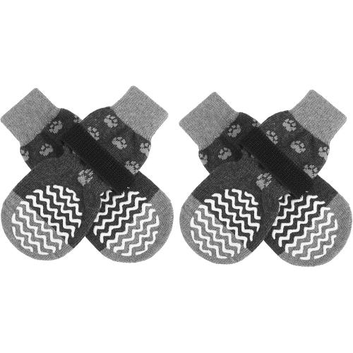 EXPAWLORER Anti Slip Dog Socks to Prevent Licking Paws, Dog Shoes for Hot Pavement, Dog Booties for Small Medium Large Senior Dogs, Traction Control Boots & Paw Protectors for Hardwood Floors