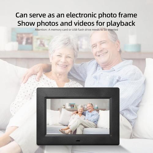 7 Inches Digital Clock with Day and Date for Elderly Alzheimer's Dementia Clock Customizable Alarms and Medicine Reminders 3 Display Modes Large Font Digital Alarm Clock for Seniors (Black)