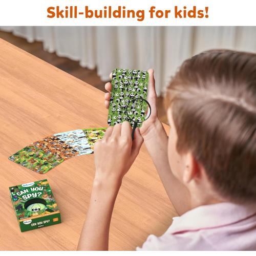 Skillmatics Party Favors (Pack of 15) - Can You Spy Animals Card Set, Search & Find Game for Kids, Goodie Bag Toy & Educational Gift for Girls & Boys Ages 4, 5, 6, 7