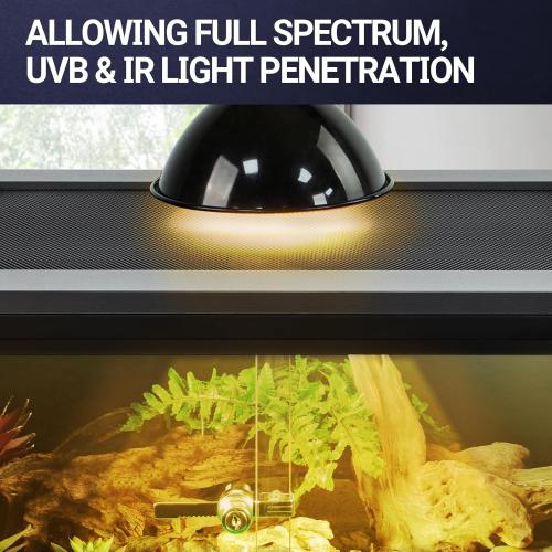 Black 30 Gallon 18x18x24 REPTI ZOO 30 Gallon PVC Tall Reptile Tank, 18x18x24 Reptile Terrarium for Frog Lizard Gecko Chameleon Snake, Tropical Rainforest Habitat Enclosure with Sliding Door & Top Screen Ventilation