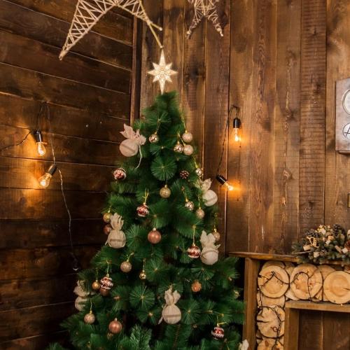 12 11LED Lighted Christmas Tree Topper, Golden Bethlehem Star Treetop with Warm White Fairy Lights, Holiday Christmas Tree Decorations…