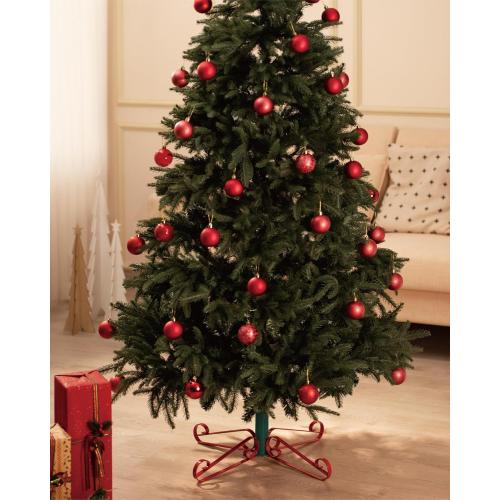 Christmas Tree Stand for Artificial Trees 4 to 8 Foot Christmas Fake Tree Holder for Green & Red Indoor Outdoor Party Christmas Tree Ornaments Fits Up to 1.4 Xmas Tree Trunks