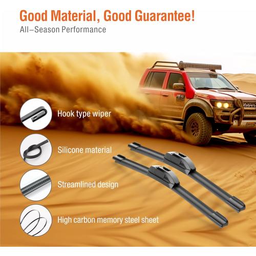 OEM 1818 Silicone Wiper Blade Replacement for Ford Ranger 2011-1999 Commander 10-06/Chevrolet HHR 2011-2006 Superior All-Seasons Windshield Wiper Blade(Set of 2)