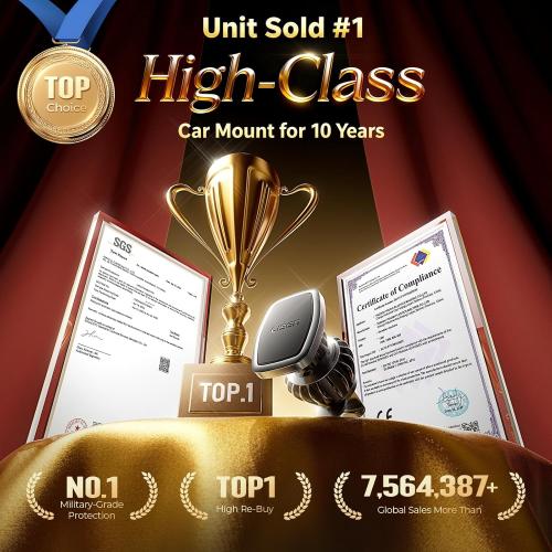 LISEN Magnetic Phone Holder for Car, Upgraded Clip   Ultra 6 Strong Magnets, Phone Magnets for Back of Cell Phone, Soporte de Telefono para carro, Gifts for Women Men, Car Accessories