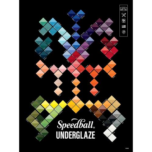 Speedball Underglaze Deluxe Pack, (12) 16-Ounce Colors, 2020 Color Glaze Assortment for Pottery & Ceramics