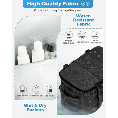 Black Vacuum Backpack Travel Laptop Backpacks For Women Men Carry On Backpack With Vacuum Compression Bags Seal Packing Personal Item Travel Bag Vacpack Backpacks Without Pump