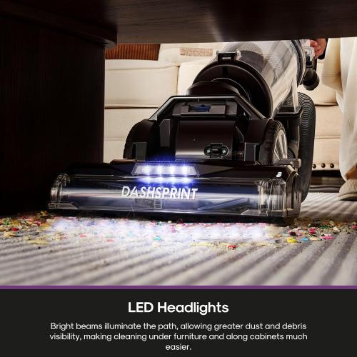 Eureka Upright Vacuum Cleaner for Carpet and Hard Floor,Powerful Vacuum with Dual Cyclone Suction,Swivel Steering,Anti-Tangle,Large Dust Cup,NEU612BL, Blue