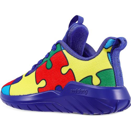 Blue EUR Size32 Soulsfeng Kids Tennis Shoes Lightweight Breathable Boys Running Shoe Fashion Walking Sneakers for Girls (Little Kid/Big Kid)