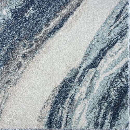 LUXE WEAVERS Lagos Collection 7983 Blue 8x10 Art Deco Area Rug