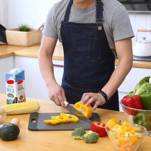 Cotton Aprons for Men Women with Large Pockets