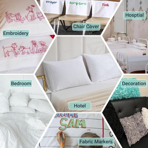 ZPECC White Pillow Cases Bulk 24 Pack - Standard Pillowcases with Envelope Closure, Soft Brushed Microfiber Pillow Cover for Hotel Airb&bs Hospital Bedding Essential