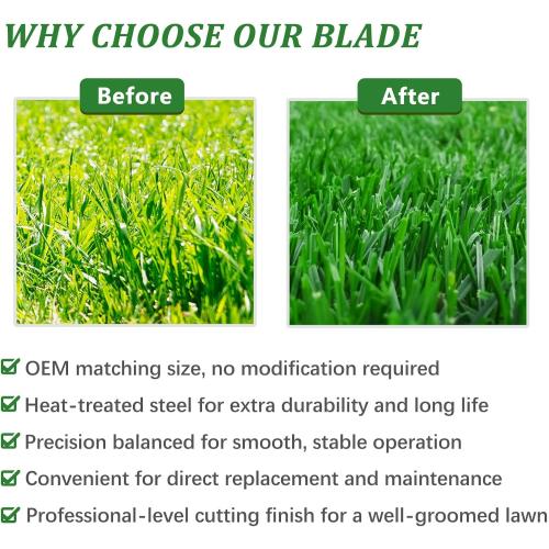 AB4200D Blade Fit for EGO Power 42 Z6 Zero Turn Riding Mower ZT4204L, 21 Mulch Mower Blades (2 Pack)