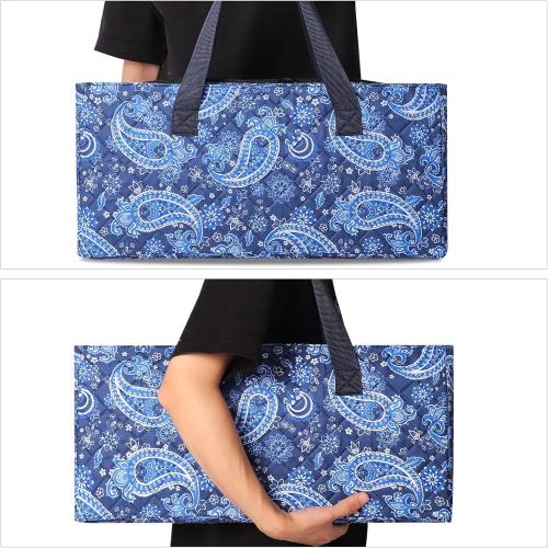 American Mahjong Game Set, 166 White Tiles, Blue Printed Bag with Entire Accessories, 4 All-in-One Rack/Pushers, Mahjong Tiles Set