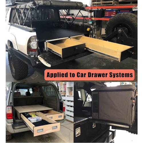 1 Pair 40 Inch 260 Lb Capacity Heavy Duty Drawer Slides(with Stainless Screws),Side Mount Undermount Full Extension 3 Fold Ball Bearing Stainless Steel Hardware Drawer Rails