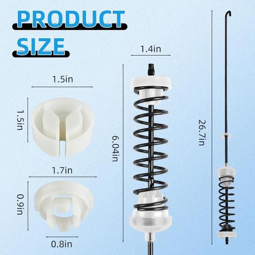 W10780045 WTW4816FW2 NTW4516FW2 NTW4605EW0 NTW4516FW1 WTW4800BQ1 Washer Suspension Rod Kit for Amana Whirlpool Kenmore WTW4800BQ0 RTW4516FW1 WTW4815EW0 NTW4516FW0 WTW4815EW1 WTW4816FW1 W10821951