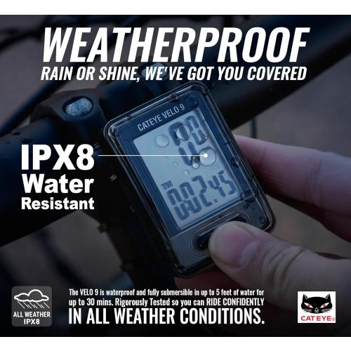 CATEYE Velo Wired Bike Computer – Entry-Level Speedometer and Odometer, Perfect for Beginner Cyclists, Auto Start/Stop, Easy Setup for Road, MTB, Gravel Bikes, 3 Year Battery Life