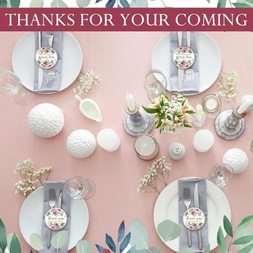 MTLEE 40 Pcs Wedding Candles Gift Favors (Pink Rose)