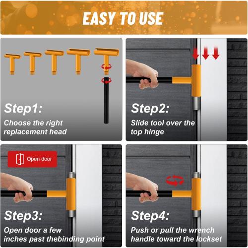 Upgraded Hinge Gap Adjusting Wrench for Residential and Commercial, Door Hinge Adjustment Tool for Door Quick and Efficient Solutions, User-Friendly Adjustments Tools